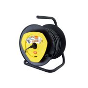 Удлинитель на катушке силовой народный с 1 выносной роз. ПВС 2200 Вт с/з, 30м УС1-12101