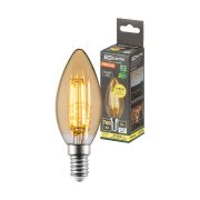 Лампа светодиодная «Винтаж» золотистая FС37, 7 Вт, 230 В, 2700 К, E14 (свеча) TDM