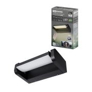 Светильник настенный LED, Аура, L200 мм, 6 Вт, 3000 K, алюм./черн., IP65, TDM