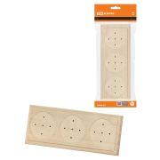 Накладка на бревно деревянная универсальная НБУ 1Пх3 92х243 мм, береза TDM