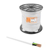 Провод ПВС 4х6 ГОСТ на катушке (50м), белый TDM