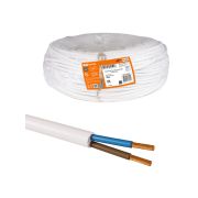 Провод ПВС 2х6 ГОСТ (разномер), белый TDM