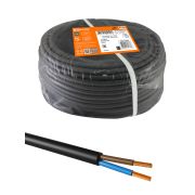 Провод ПВС 2х0,75 ГОСТ (разномер), черный TDM