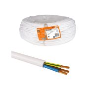 Провод ПВС 3х6 ГОСТ (разномер), белый TDM