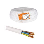 Провод ПВС 5х1 ГОСТ (разномер), белый TDM