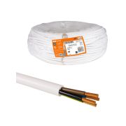 Провод ПВС 4х0,75 ГОСТ (разномер), белый TDM