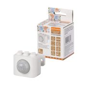 Датчик движения инфракрасный (настенный) ДДС-Н-01 (100Вт, 10-420с, 6м, 10+Лк, 120гр, IP20) «Народный»