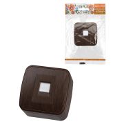 Розетка компьютерная (RJ-45) открытой установки IP20, венге «Дача» Народная