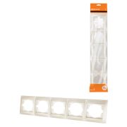 Рамка 5-ти постовая горизонтальная перламутр «Лама» TDM