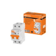 Дифференциальный автоматический выключатель АД2P 2Р С20 30мА 6кА тип АС TDM