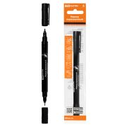 Маркер перманентный двухсторонний 0,4/1 мм, черный (пакет) круглый наконечник TDM