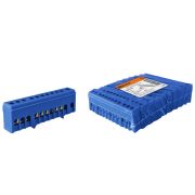 Шина «N» нулевая в синем изоляторе на DIN-рейку 6x9мм 12 групп TDM