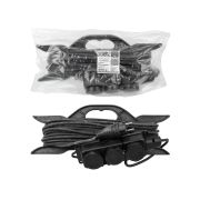 Удлинитель-шнур силовой на рамке, каучук, КГ, IP44, 3 гнезда с/з, 3500 Вт, 20 м Народный У1-33263