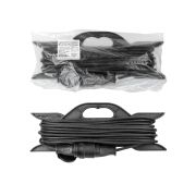 Удлинитель-шнур силовой на рамке, каучук, КГ, IP44, штепс. гнездо с/з, 3500 Вт, 20 м Народный У1-12048