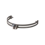 Держатель регулируемый Ø130-240 мм на круглый конек, стальной фиксатор для прута Ø6-10 мм, термодиффузия (упак. 1 шт.) TDM