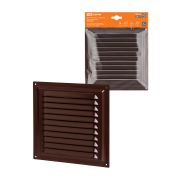 Решетка металл. 200х200, коричневая, с покрытием полимерной эмалью, TDM