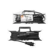 Удлинитель-шнур силовой на рамке, каучук, КГ, IP44, штепс. гнездо с/з, 4000 Вт, 20 м Народный У1-12048