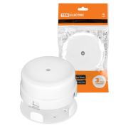 Коробка распаячная D90х43 мм инд. штрихкод  белая «Виви» TDM