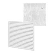 Решетка металл. усиленная 500х500, белая, с покрытием полимерной эмалью, TDM