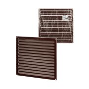 Решетка металл. усиленная 350х350, коричневая, с покрытием полимерной эмалью, TDM