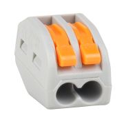 KEAZ Клемма строительно-монтажная OptiKit СМК 222-412 с рычагом 2 отверстия 0,2-2,5(4,0)мм2