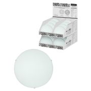 Светильник декоративный СД 1*60 Вт, E27, D250 мм, круг белый, Народный