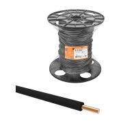 Провод ПуВнг(А)-LS 1х6,0 ГОСТ на катушке (200м), черный TDM