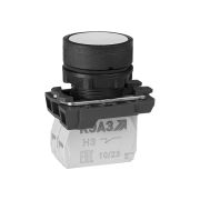 KEAZ Кнопка КМЕ4102м-белый-0но+2нз-цилиндр-IP40-КЭАЗ