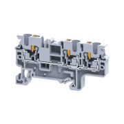 KEAZ Клемма с 3-мя контактами push-in OptiClip СP-4-TRIPLET-I-серый