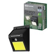 Светильник настенный «Феникс 1» на солн. батарее с датч. движ., 1 Вт, IP65, пластик, черн., TDM