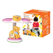 Светильник Дружок настол/часы 220В, 11Вт, G23, розовыйTDM