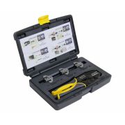 KEAZ Набор в пласт. кейсе из пресс-клещей 220мм и 4 быстросм. матрицы, Тип ABCD, ПК-22БМ+, SHTOK. 03502